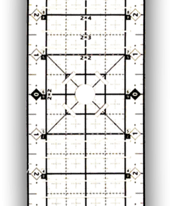 Center Meters 3x12 Ruler<br />(54 stickers included)