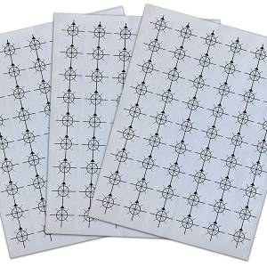 Center Meters Stickers<br />(3 Sheets 54 per sheet)
